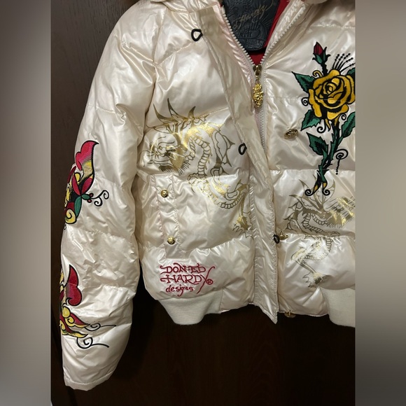 Rare Ed Hardy Puffer Tiger Jacket - Picture 7 of 16